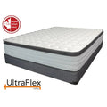 UltraFlex® LUSH- 12" Orthopedic Eurotop Pocket Coil Premium Foam Encased, Eco-friendly Hybrid Mattress (Made in Canada) with Waterproof Mattress Protector - Shopthatapp.ca