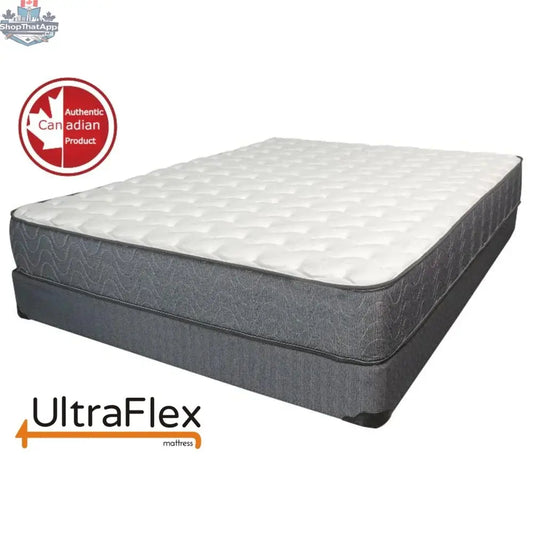 UltraFlex® Majestic mattress with cool gel memory foam, eco-friendly design, waterproof protector, made in Canada.