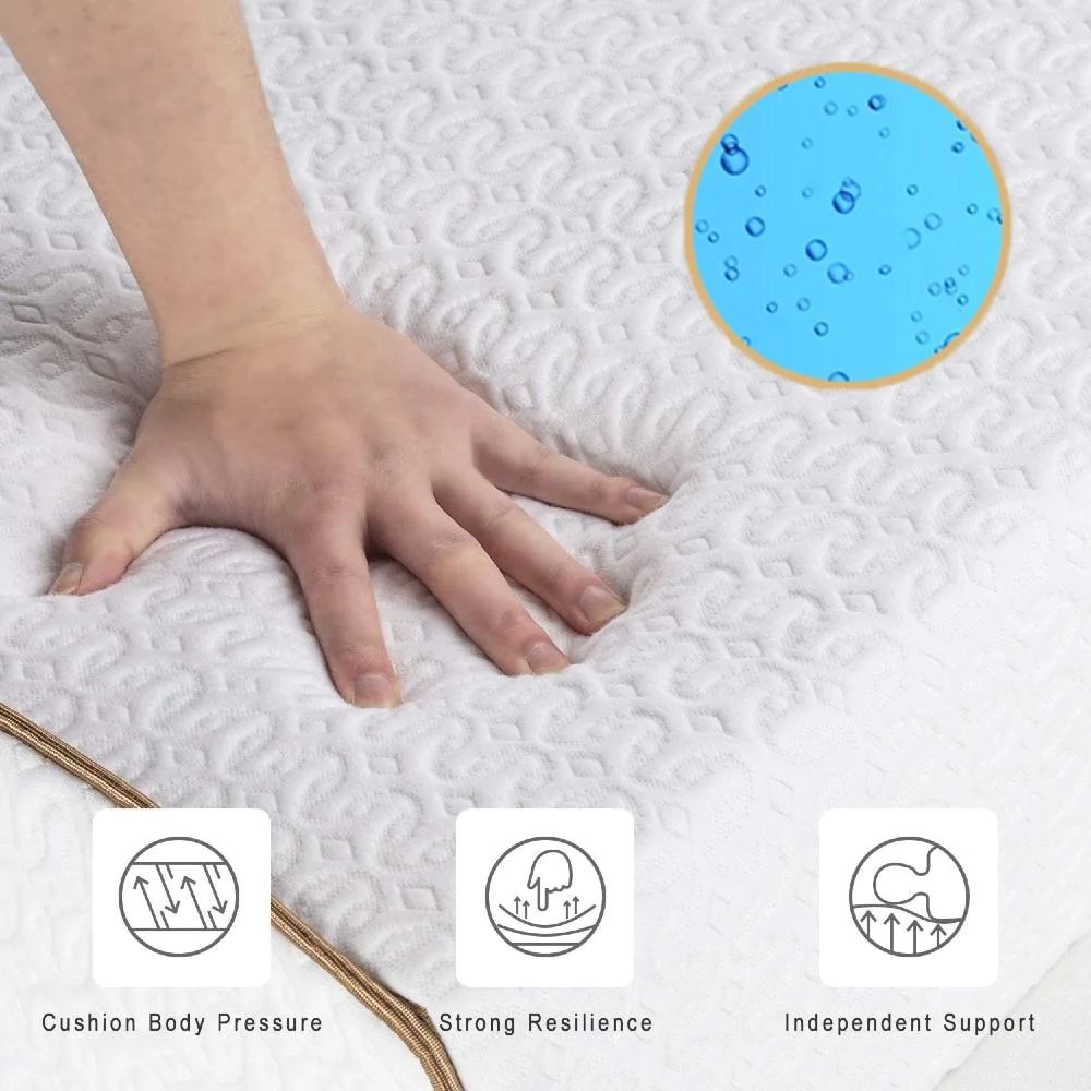 UltraFlex® RADIANCE Mattress and BoxSpring Set - High-Density Natural Blend Foam Encasing, CoolTemp Cooling Gel, Eco-Friendly Orthopedic Mattress With Multiple Spinal Support Zones (Made in Canada) - Shopthatapp.ca