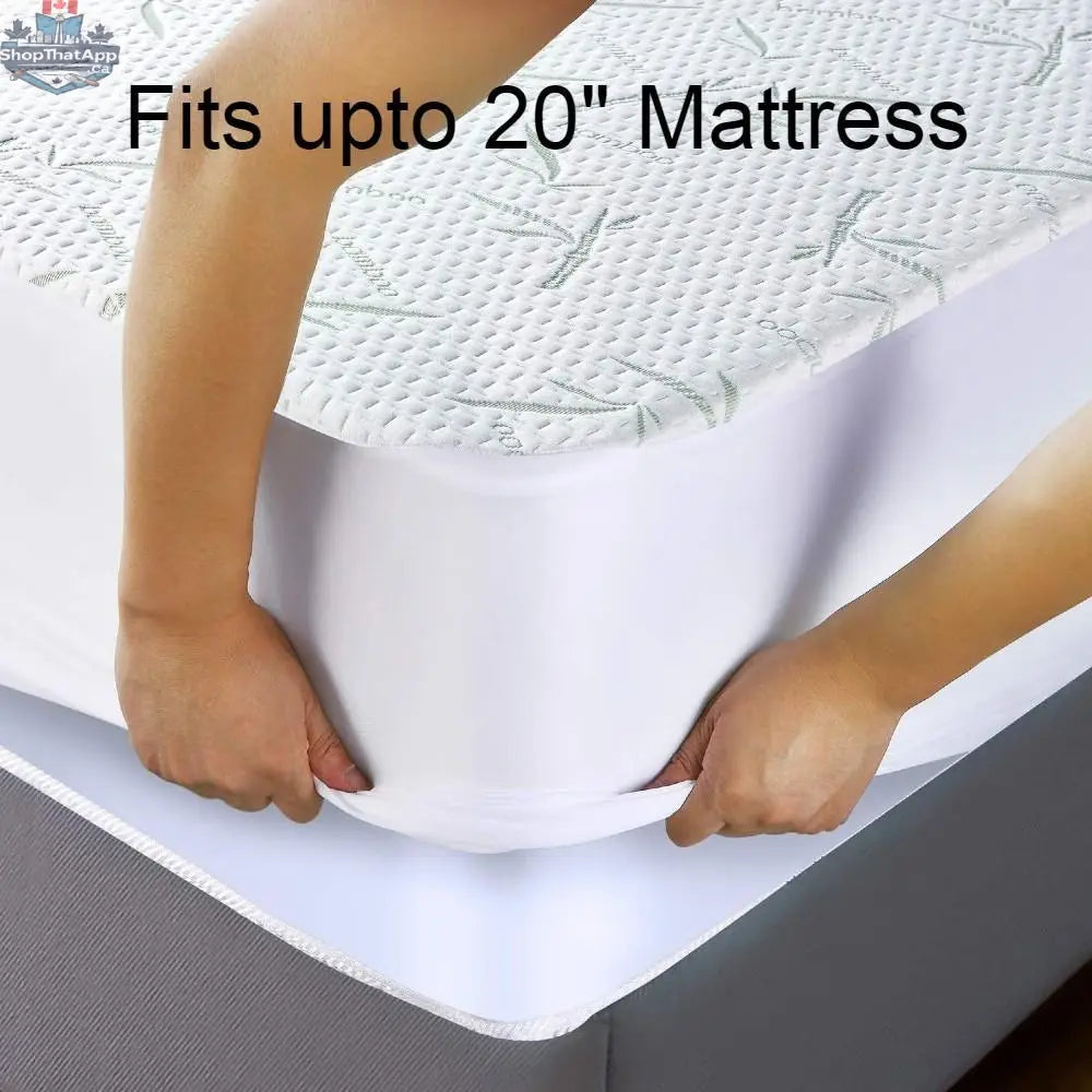 UltraFlex® RADIANCE orthopedic gel mattress with cooling gel, high-density foam, spinal support zones, and waterproof protector.