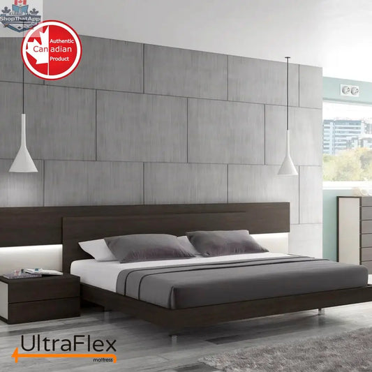 UltraFlex® Destiny orthopedic mattress with cool gel pressure relief foam, multiple posture support, natural eco-friendly design.