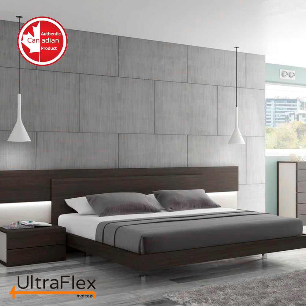 UltraFlex® DESTINY- Orthopedic, Spinal Care Cool Gel, Pressure Relief Foam, Multiple Posture Support, Low Motion Transfer, Natural Foam Blend,(Made in Canada)-With WaterProof Mattress Protector - Shopthatapp.ca