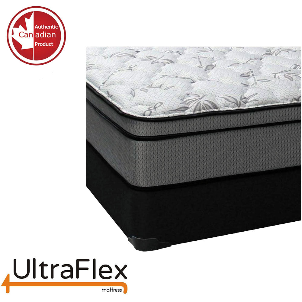 UltraFlex® DYNASTY- Mattress and BoxSpring Set Firm Orthopedic Spinal Care, Posture Support, Pressure Relief & Cooler Sleep, Natural Heavy-Duty and High-Density Foam, Eco-Friendly Mattress (Made in Canada) - Shopthatapp.ca