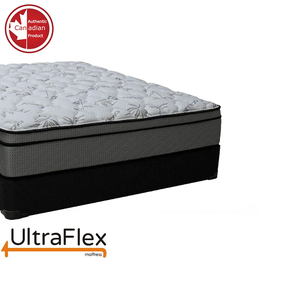 UltraFlex® DYNASTY- Mattress and BoxSpring Set Firm Orthopedic Spinal Care, Posture Support, Pressure Relief & Cooler Sleep, Natural Heavy-Duty and High-Density Foam, Eco-Friendly Mattress (Made in Canada) - Shopthatapp.ca