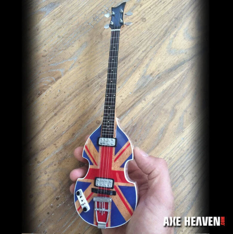Paul McCartney Union Jack Violin Bass Mini Guitar Replica - Www.Shopthatapp.ca
