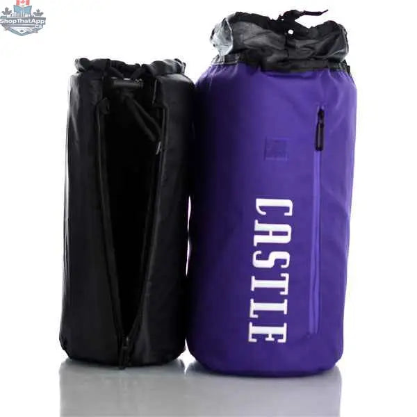Castle Glassworks double layer bong bag carrying case with padded protective design for secure transport of glass bongs.