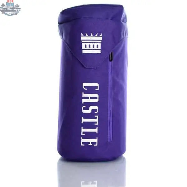 Castle Glassworks double layer bong bag carrying case, protective bag designed for safe transport of glass bongs and accessories.