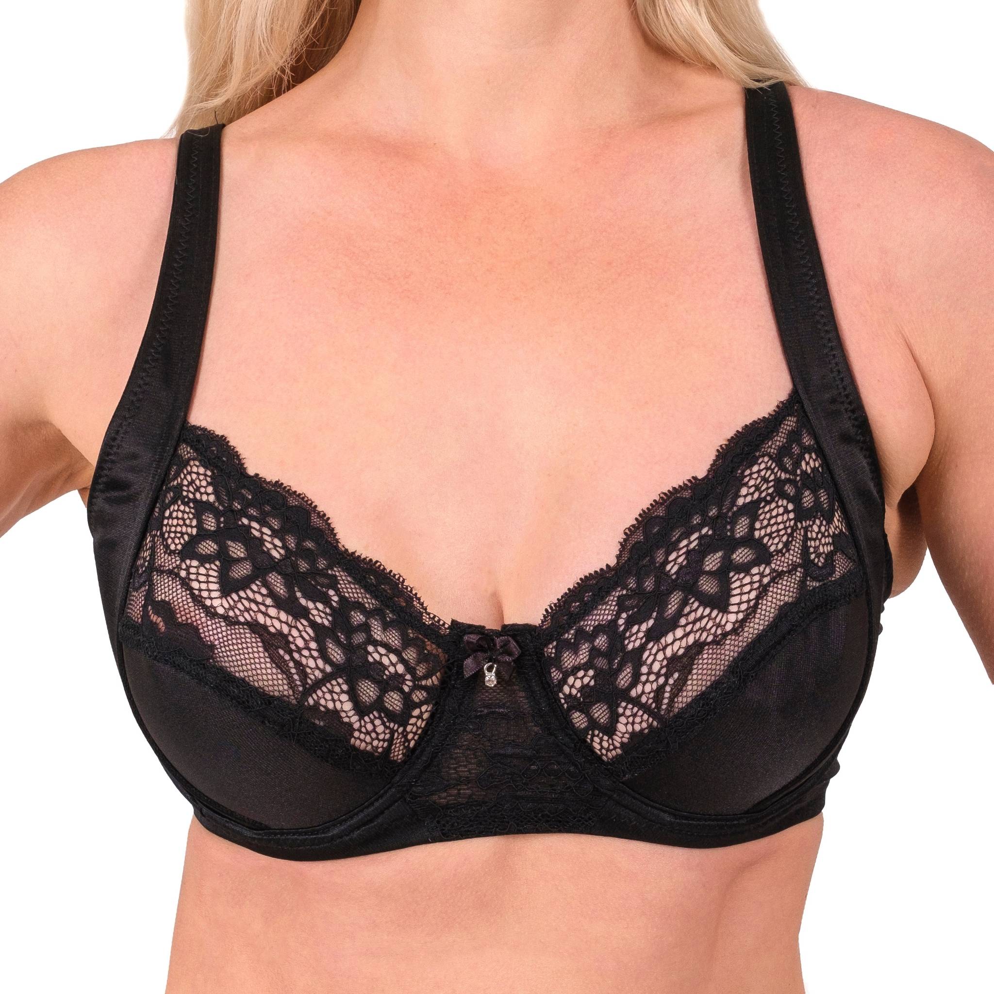 Lace-Trim Underwire Bra for Full Coverage and Comfort - Shopthatapp.ca