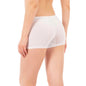 Women's cotton boxer briefs 3-pack by Hazel Textile shown in soft white and light colors, comfortable fit and breathable fabric.