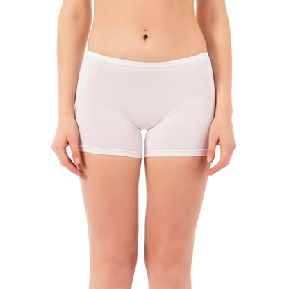 Women's cotton boxer briefs 3-pack by Hazel Textile, showing soft fabric and comfortable fit in natural, everyday wear.