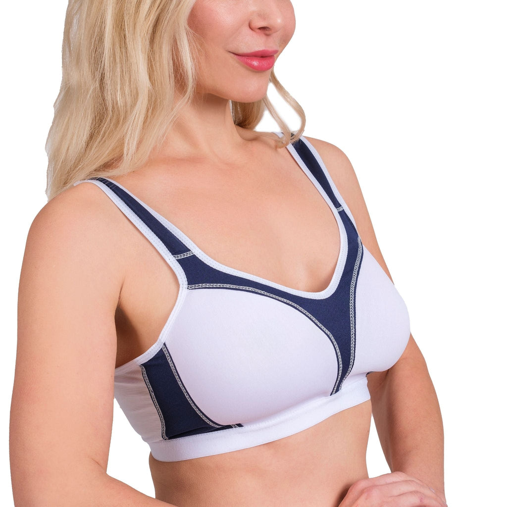 High-Impact Sports Bra with Breathable Mesh - Shopthatapp.ca