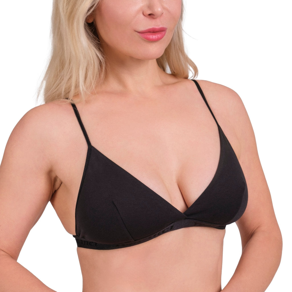 Wire-Free Cotton Triangle Bra for Ultimate Comfort and Support - Shopthatapp.ca