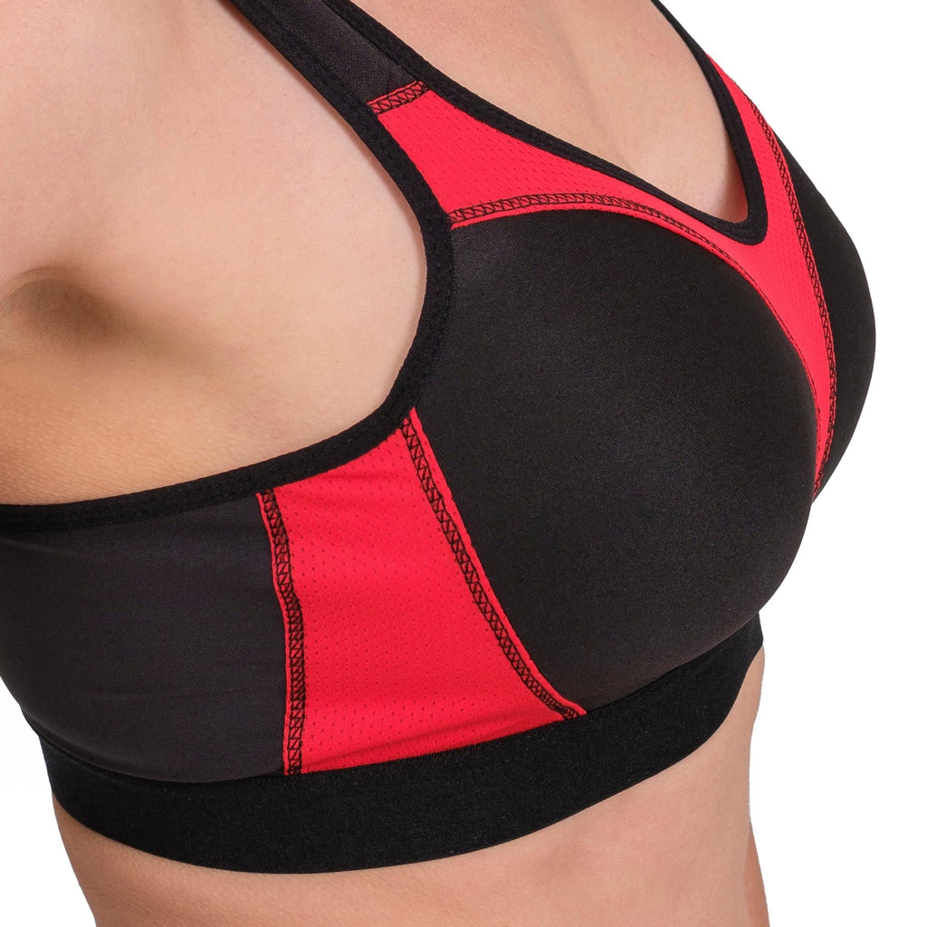 High-Impact Sports Bra with Breathable Mesh - Shopthatapp.ca