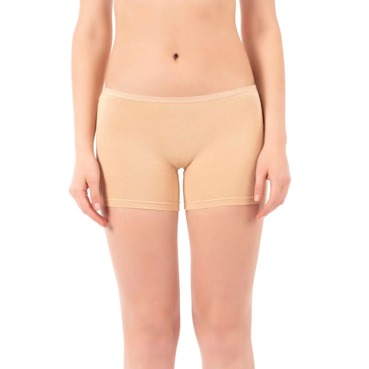 Women’s cotton boxer briefs 3-pack by Hazel Textile, showcasing soft fabric and comfortable fit in a close-up view.