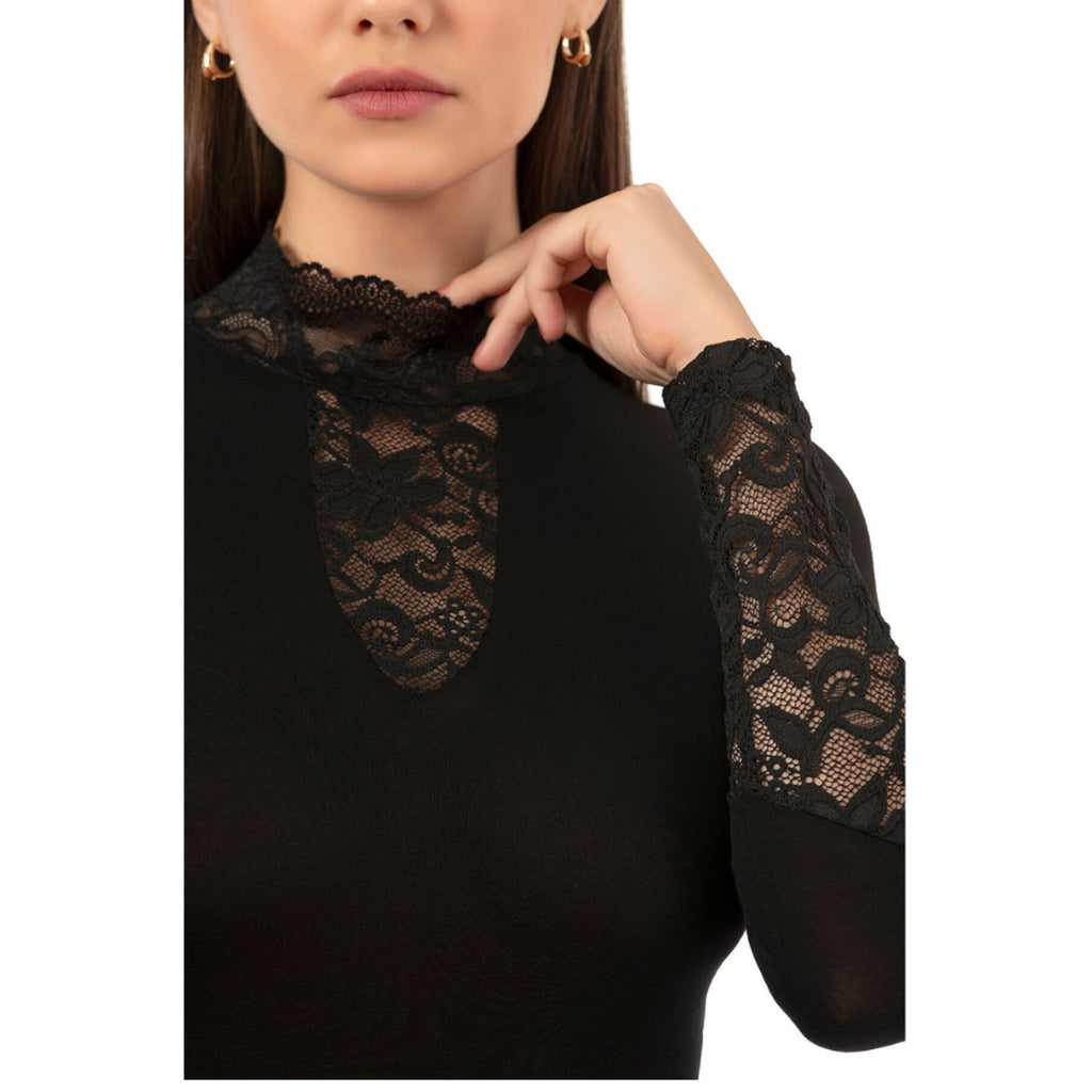 Women’s Lace Bodysuit with High Neck Design - Shopthatapp.ca