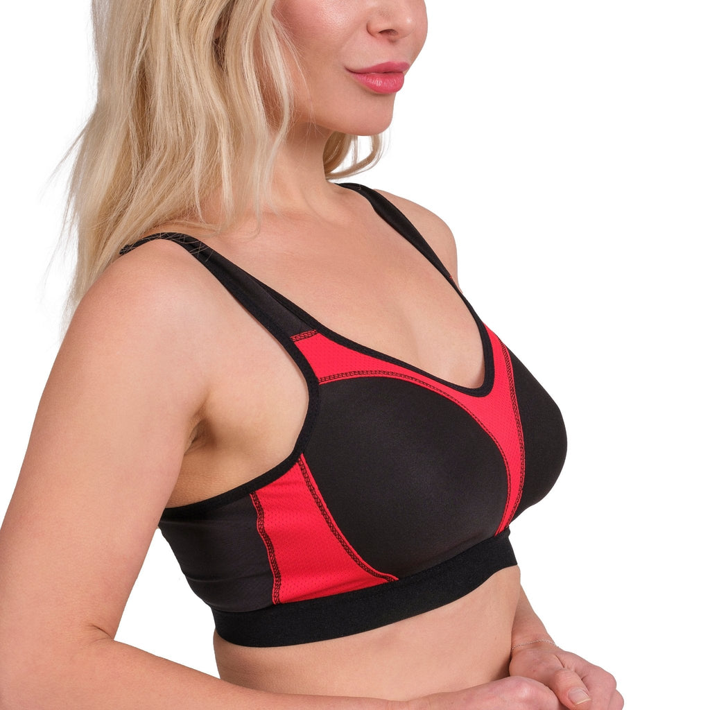 High-Impact Sports Bra with Breathable Mesh - Shopthatapp.ca