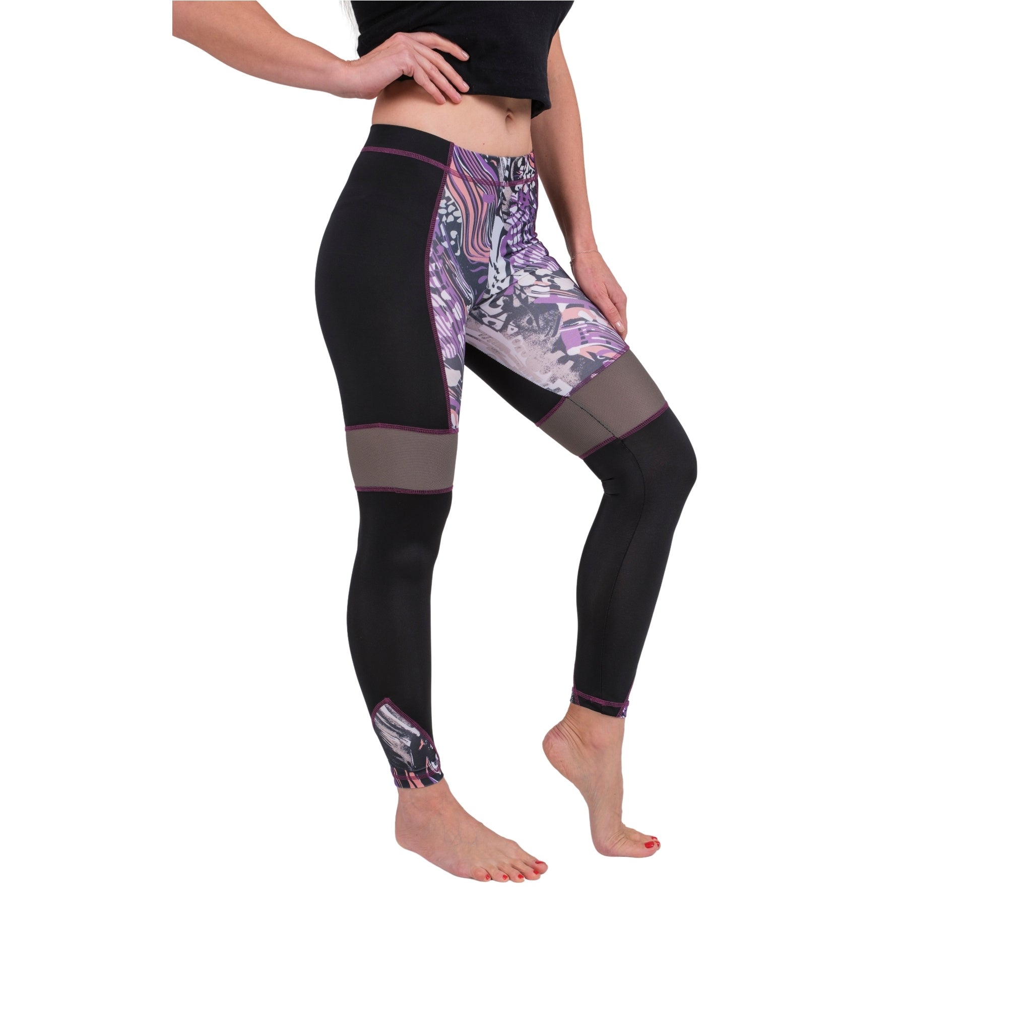 BoldMesh High-Waist Yoga Leggings - Shopthatapp.ca
