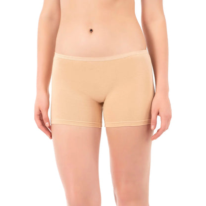 Women's cotton boxer briefs 3-pack from Hazel Textile, showcasing soft white and pastel-colored briefs with comfortable waistbands.