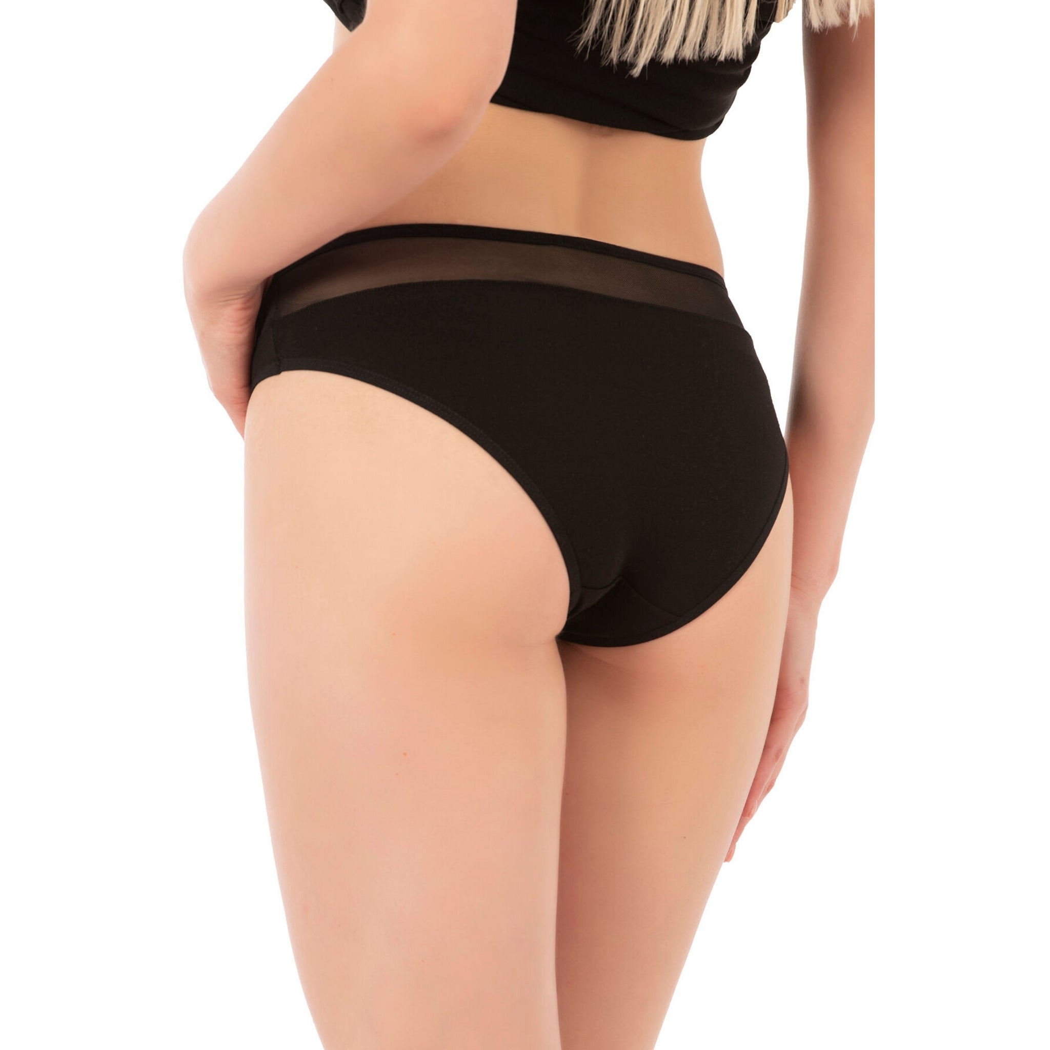 7-Pack Women's Cotton Bikini Panties with Mesh Waist - Comfortable and Stylish - Shopthatapp.ca