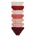7-Pack Women's Ribbed Cotton Bikini Panties - Comfortable Stretch Brief Underwear Set - Shopthatapp.ca