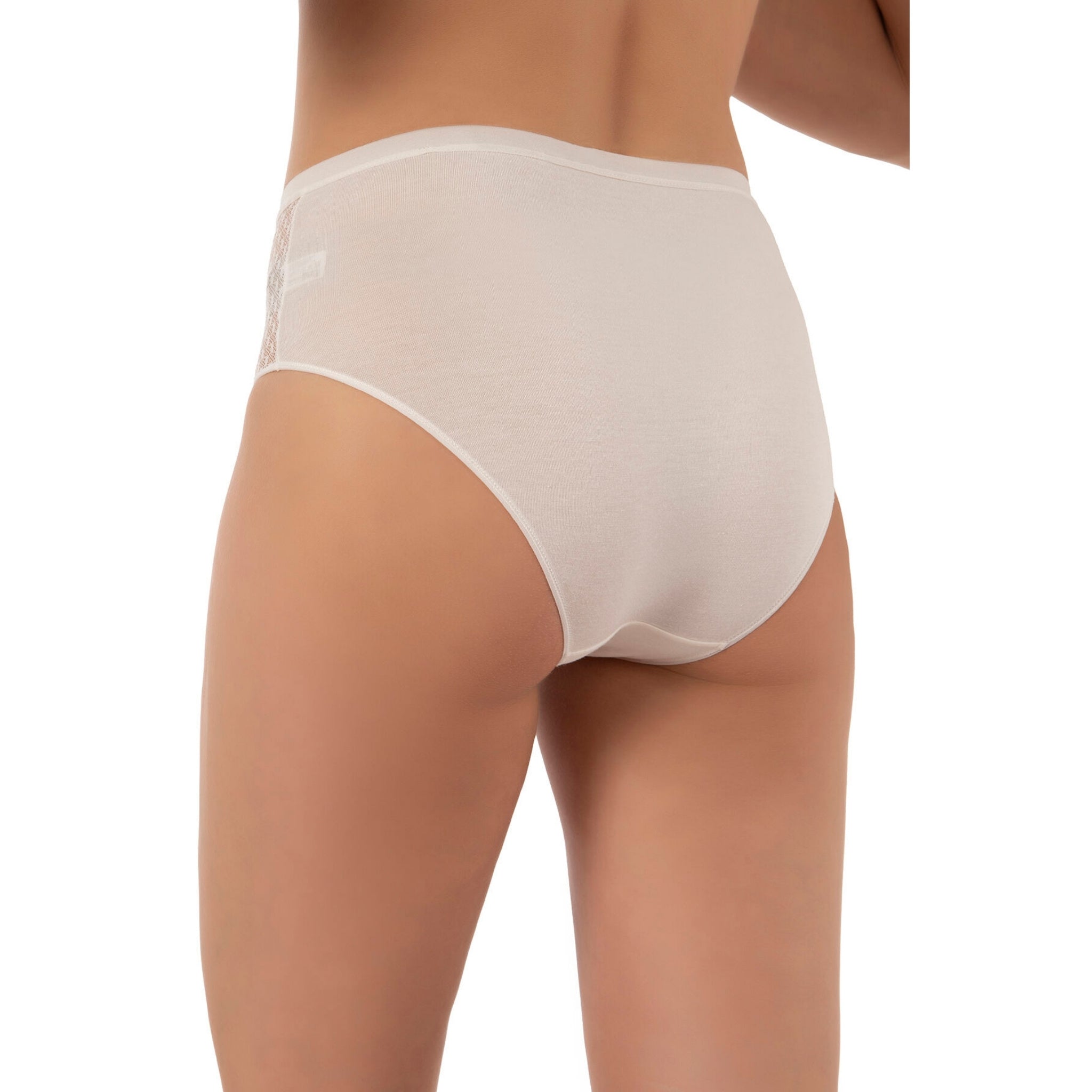 3-Pack Cotton Modal High-Leg Briefs with Lace Panels - Shopthatapp.ca