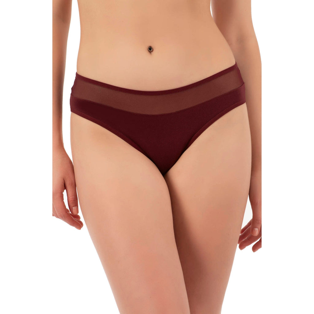 7-Pack Women's Cotton Bikini Panties with Mesh Waist - Comfortable and Stylish - Shopthatapp.ca
