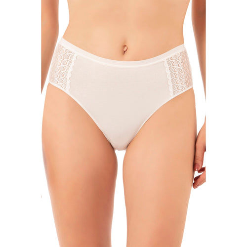 3-Pack Cotton Modal High-Leg Briefs with Lace Panels - Shopthatapp.ca