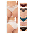 7-Pack Women's Cotton Bikini Panties with Mesh Waist - Comfortable and Stylish - Shopthatapp.ca