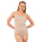 Elegant two-piece women's ribbed camisole and panty set by Hazel Textile, featuring comfortable fabric and stylish design.