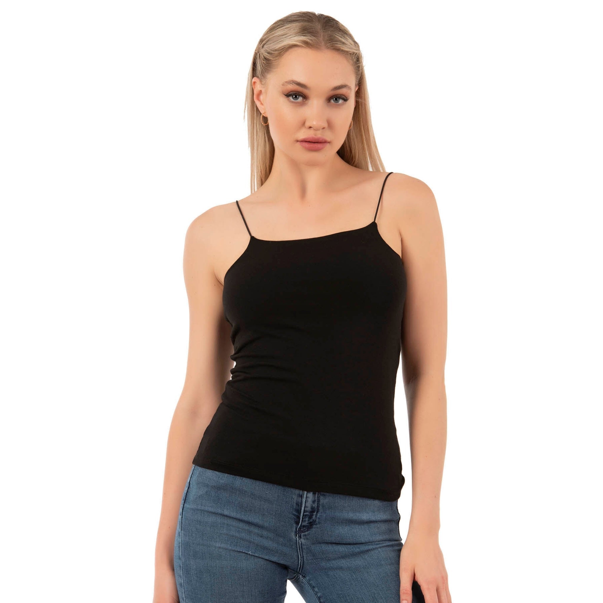 Women’s Cotton-Modal Camisole Top with Thin Straps - Shopthatapp.ca