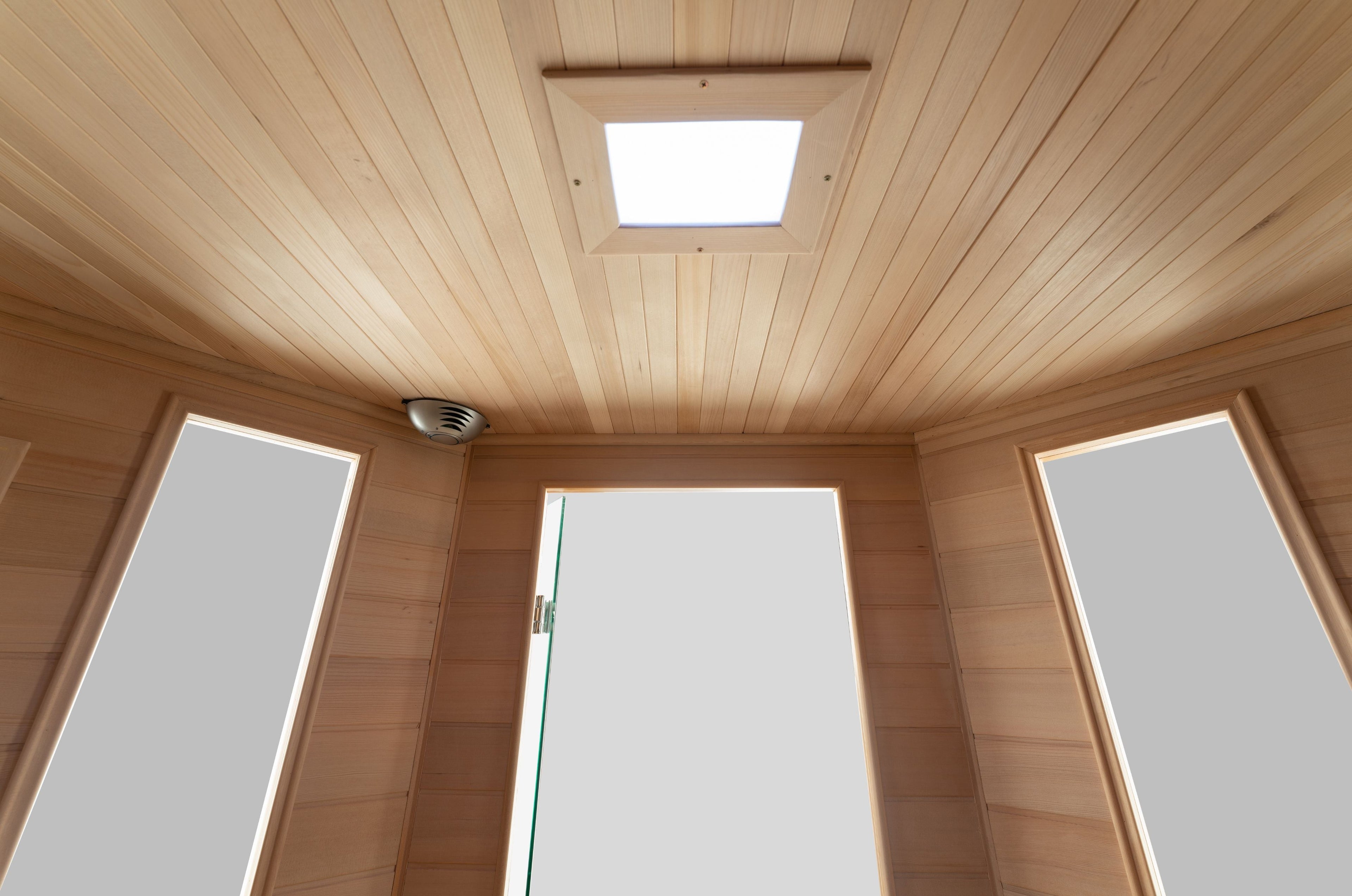 Blisspod | Vienna | Corner Spacious Far Infrared Sauna Canadian Hemlock Ultra Low EMF, 12 Heaters, 4-5 Persons - Www.Shopthatapp.ca