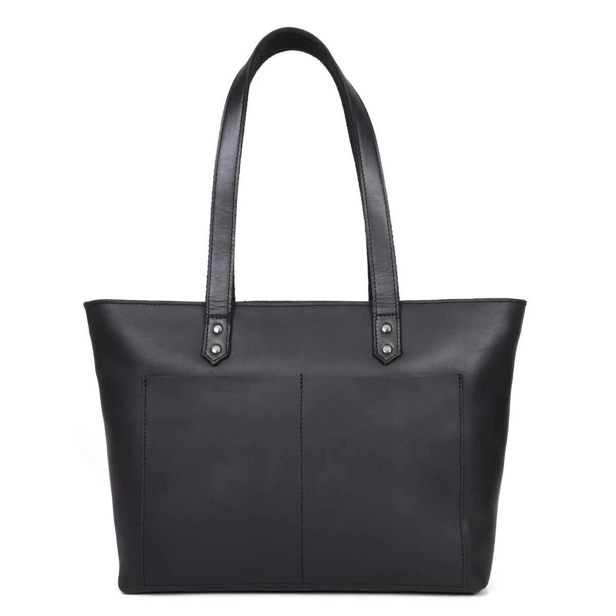 NAB Leather classic cognac leather tote bag with sturdy handles and spacious interior, perfect for everyday use.