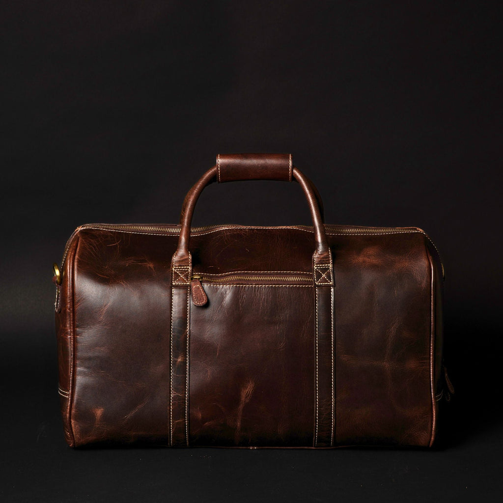 The Wayfarer Bag - Brown Classic Full-Grain Leather Duffle Bag - Www.Shopthatapp.ca