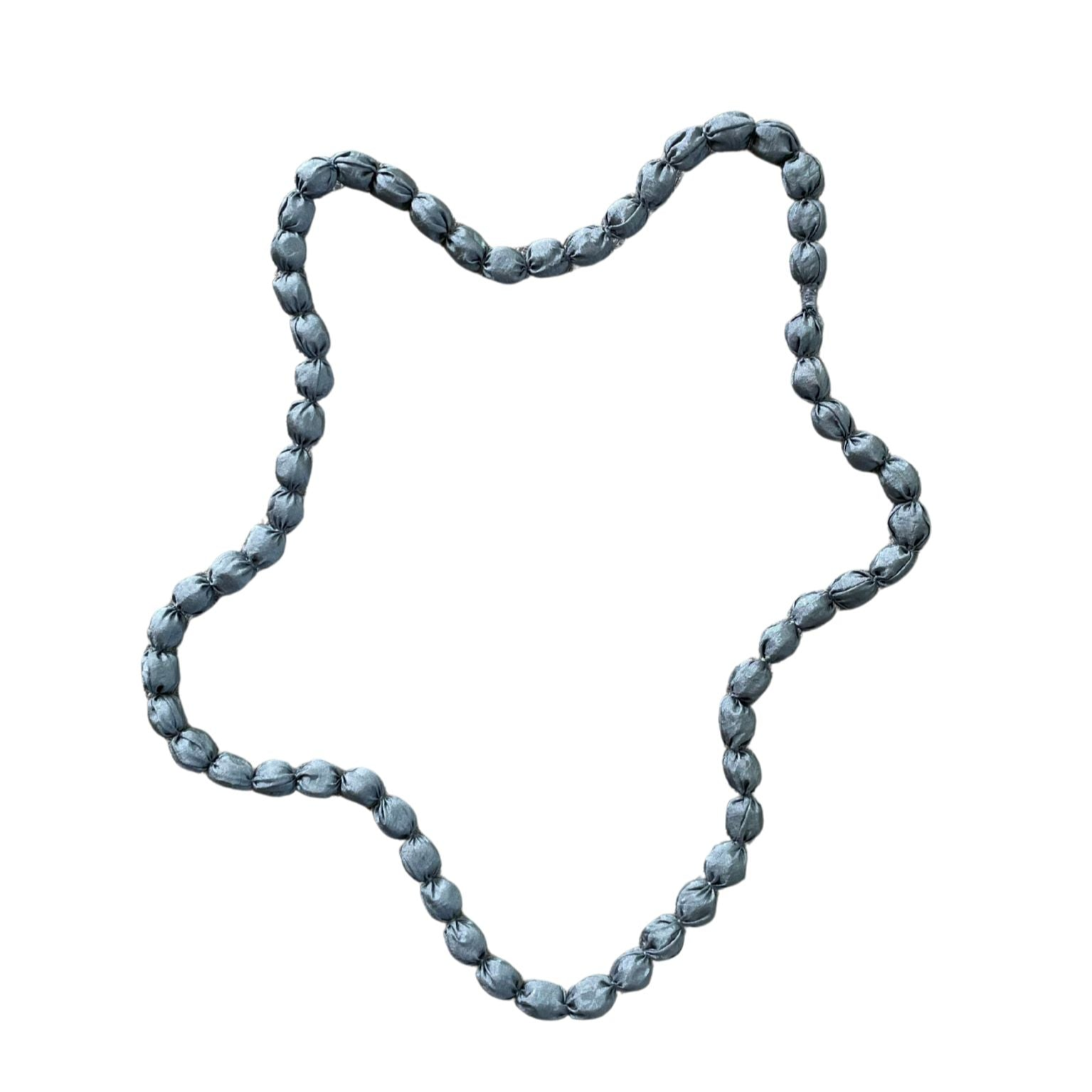 Fabric Wrapped Ball Necklace - Shopthatapp.ca
