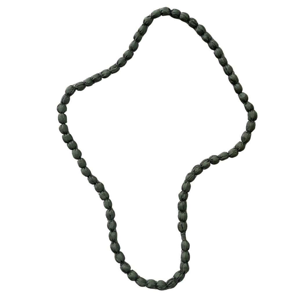 Fabric Wrapped Ball Necklace - Shopthatapp.ca