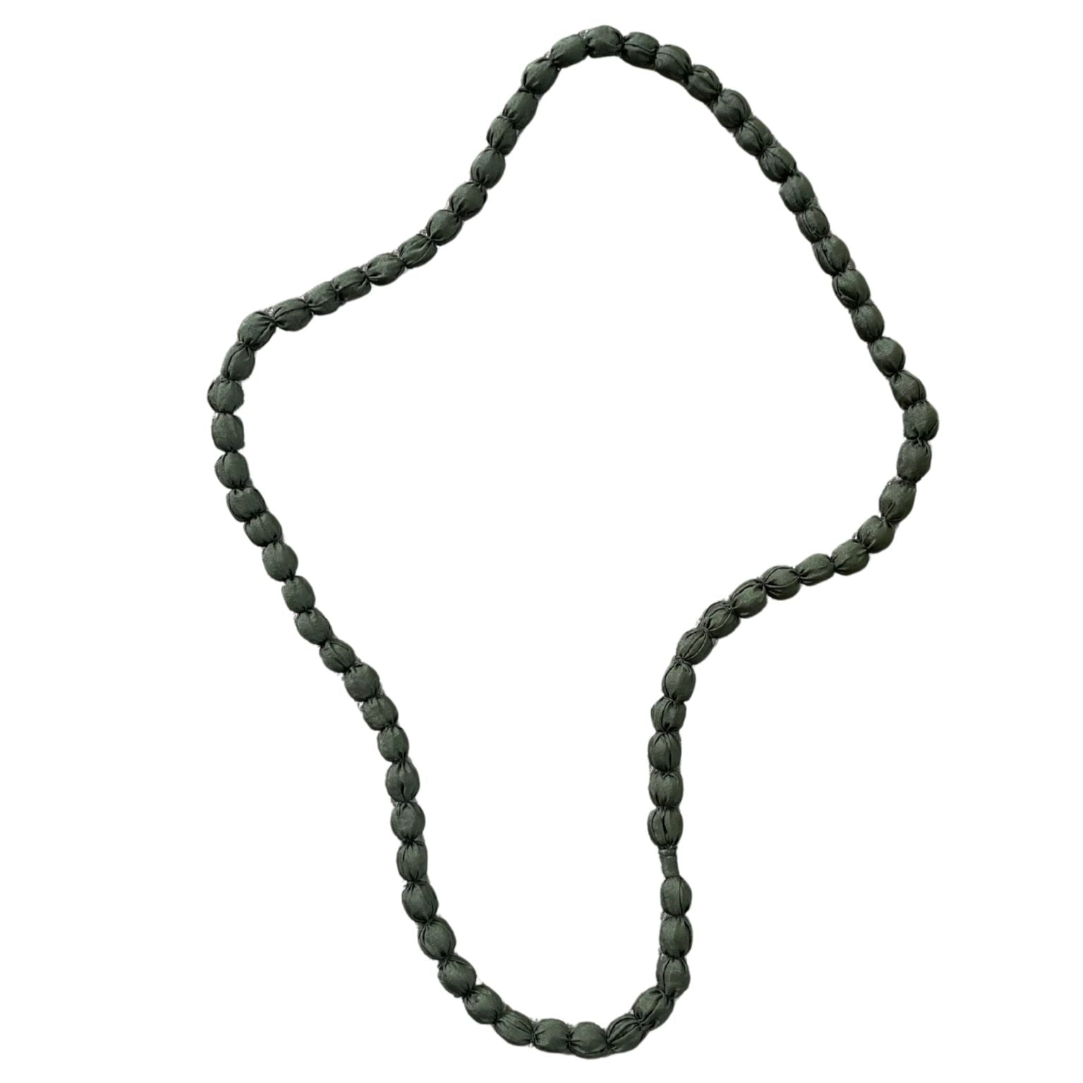 Fabric Wrapped Ball Necklace - Shopthatapp.ca
