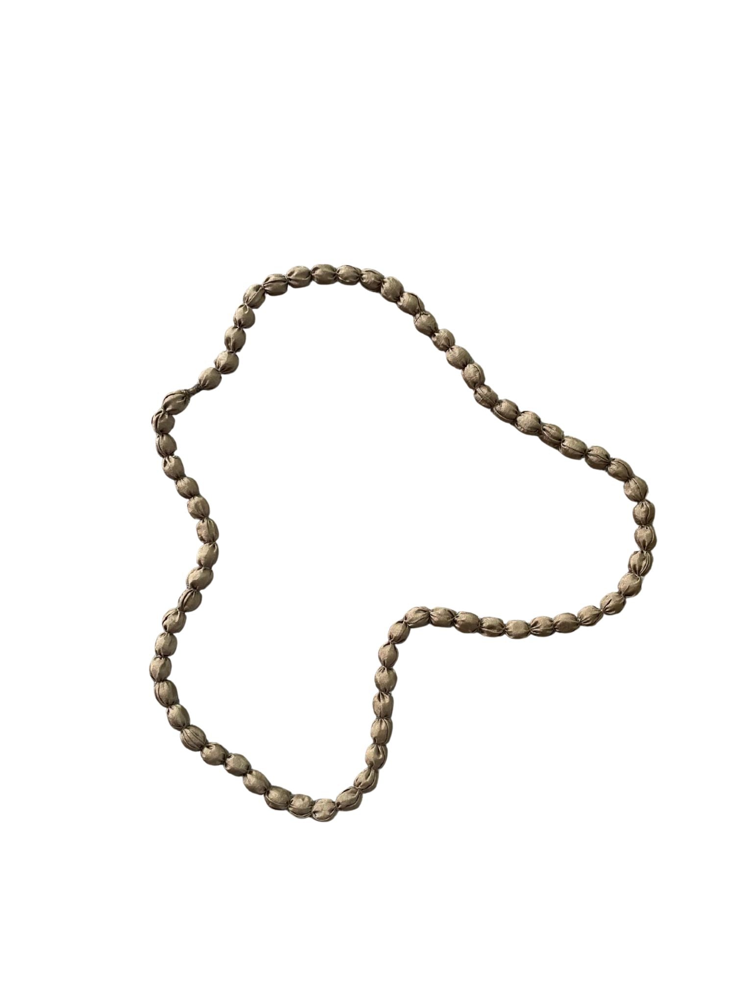 Fabric Wrapped Ball Necklace - Shopthatapp.ca