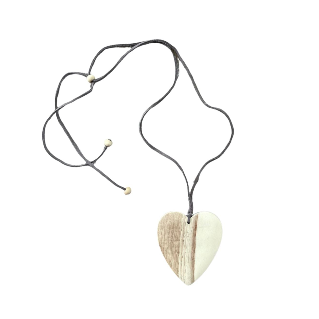 Simple Wooden Heart Necklace - Shopthatapp.ca