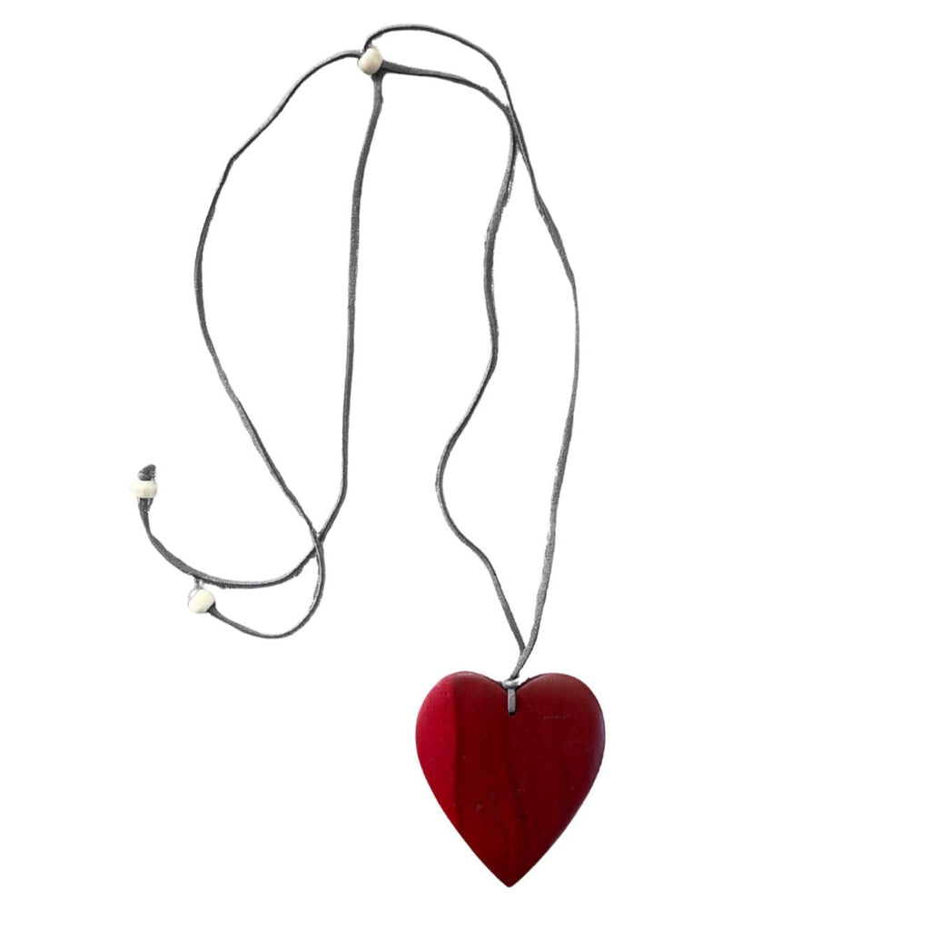 Simple Wooden Heart Necklace - Shopthatapp.ca