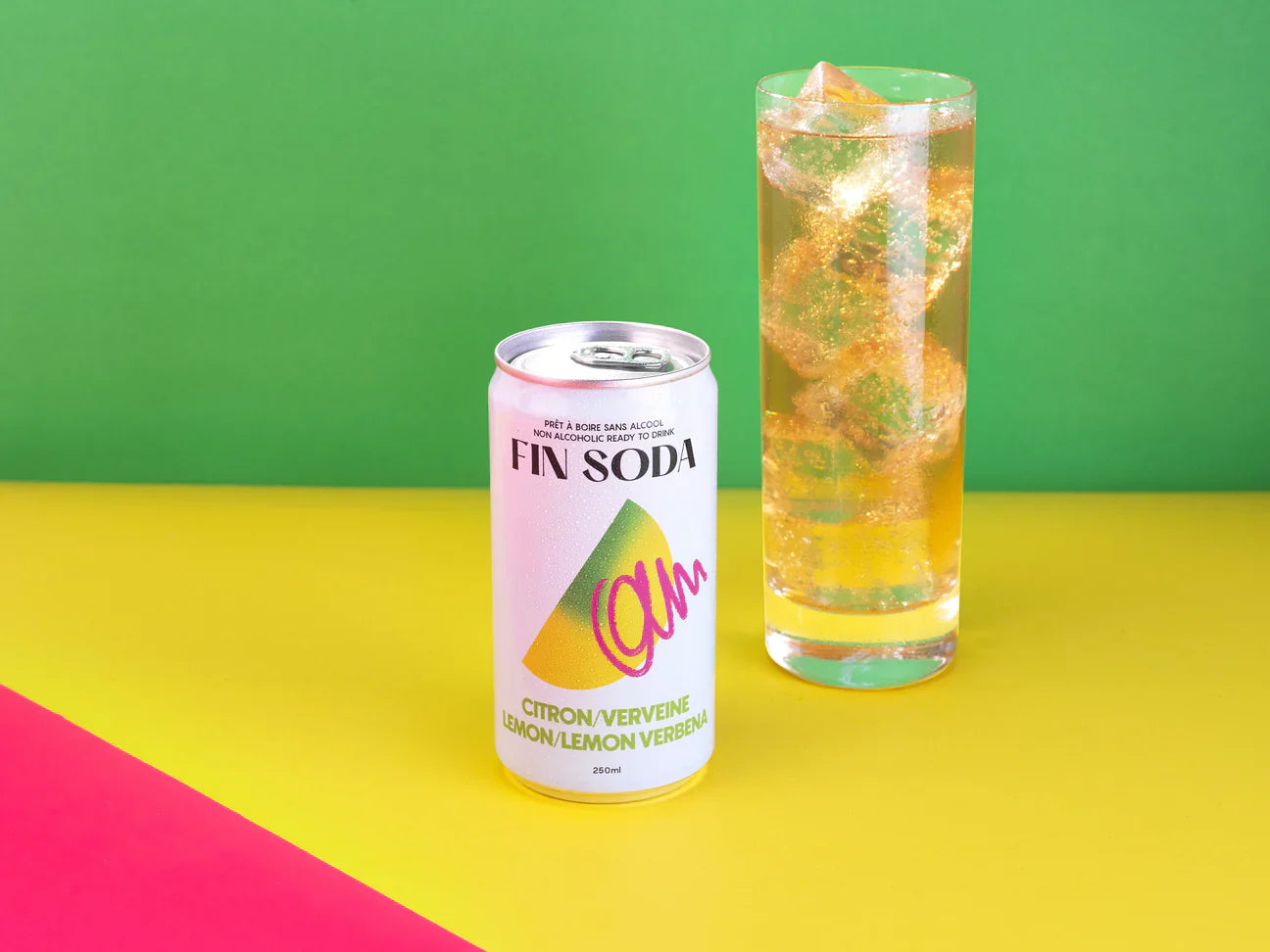 Fin Soda Lemon Verbena Collins - Refreshing Sparkling Beverage