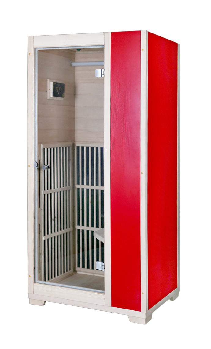 Blisspod | Vienna | Far Infrared Sauna | Canadian Hemlock Very Low EMF | 72.8"H x 35.4"W x 25.6"D | 1 Person - Www.Shopthatapp.ca