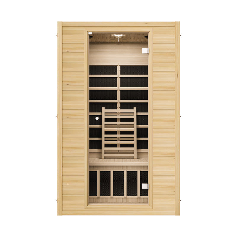 Blisspod | Vienna | Far Infrared Sauna Canadian Hemlock Very Low EMF Sauna, 7 Heaters – 3 Persons - Www.Shopthatapp.ca