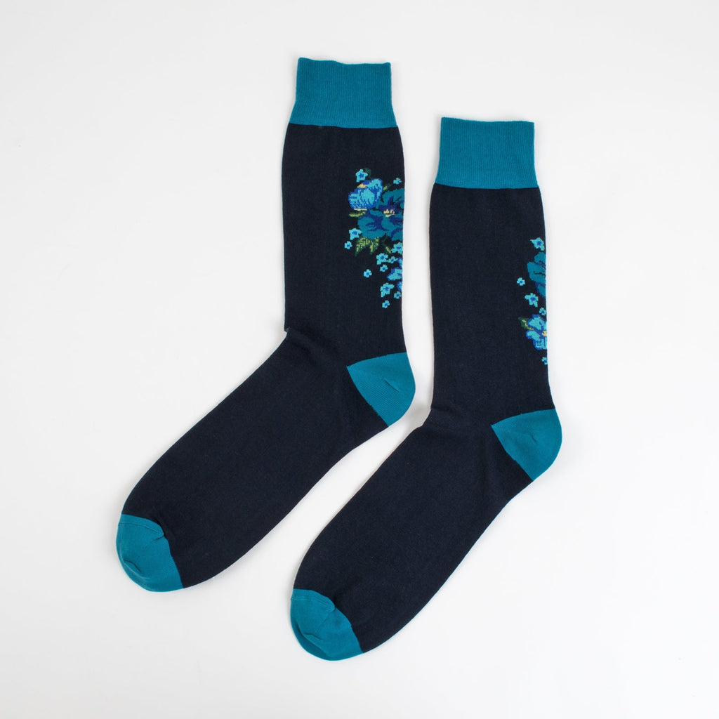Blue Floral Print Dress for Effortless Stylish Elegance - Shopthatapp.ca