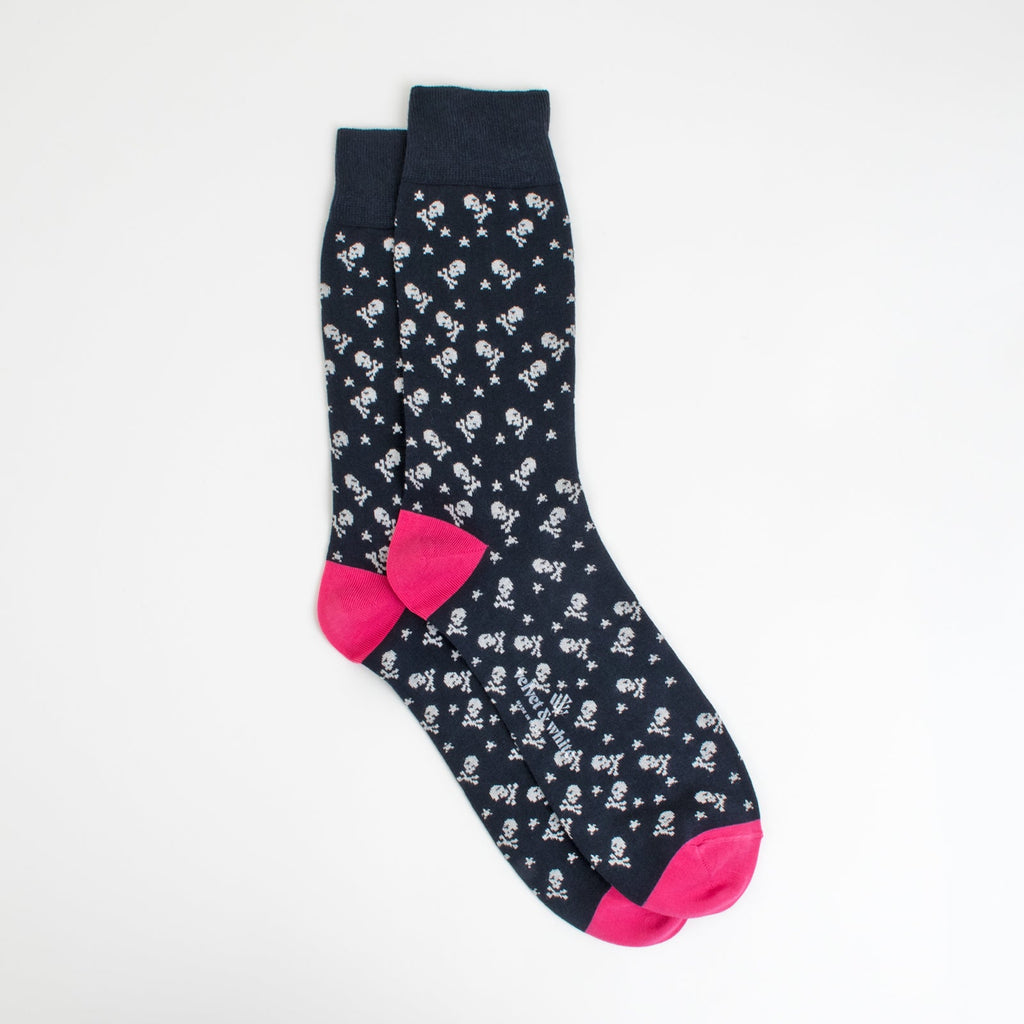 Hot Pink Skulls with Fresh Zig Zag Design - Shopthatapp.ca