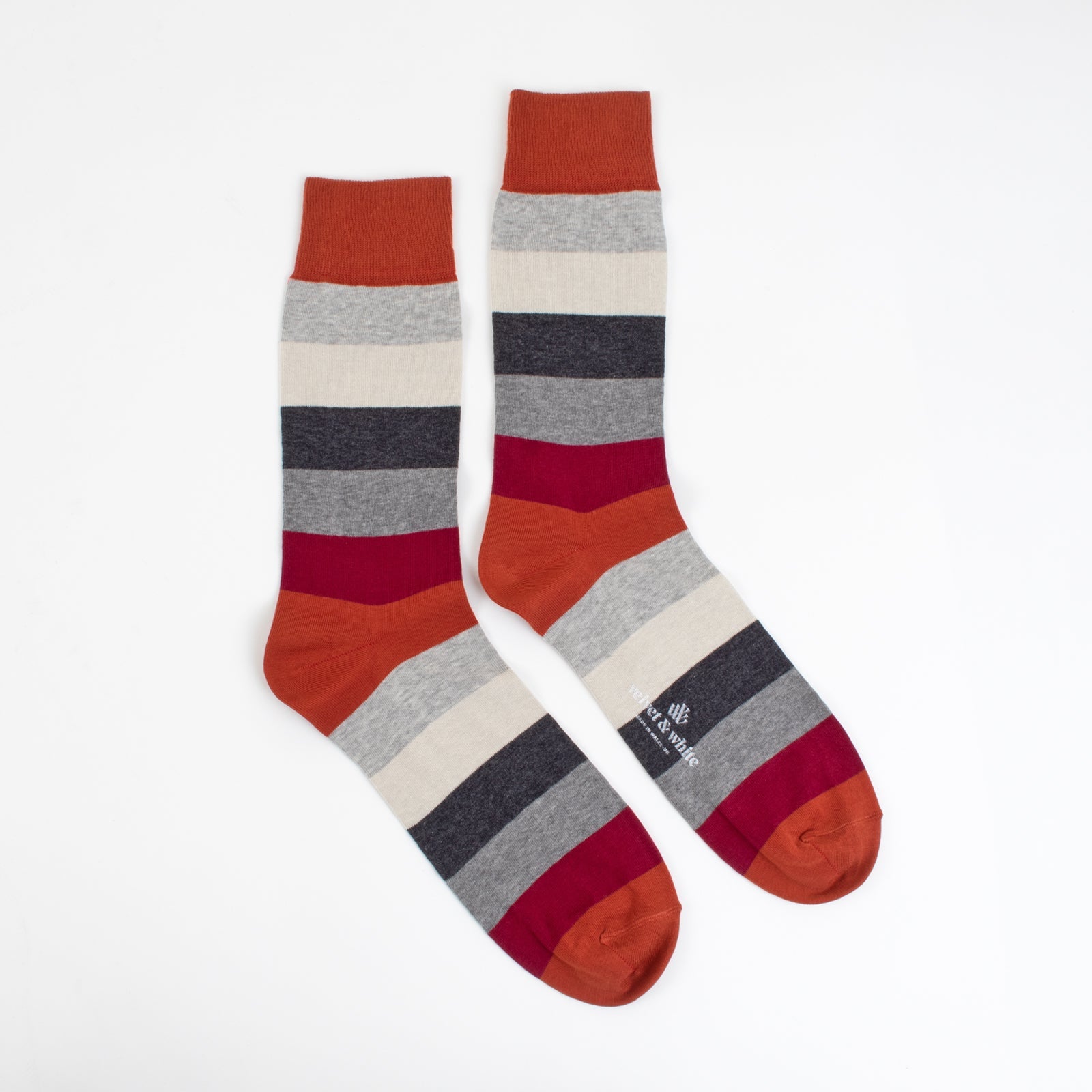 Orange Grey Stripes - Shopthatapp.ca