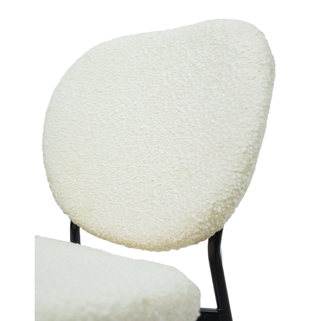 Sashi Dining Chair - Linen Boucle' - Www.Shopthatapp.ca
