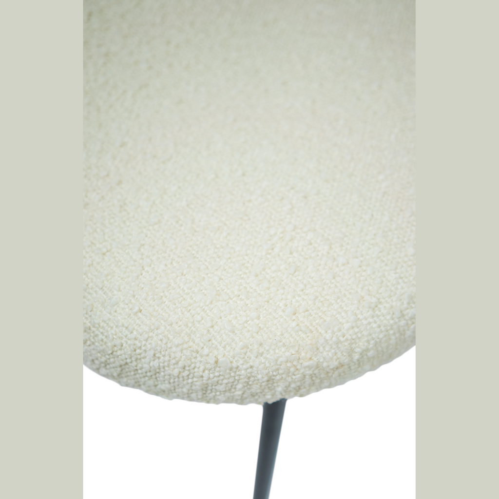 Sashi Dining Chair - Linen Boucle' - Www.Shopthatapp.ca