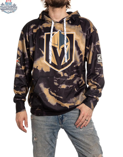 Vegas Golden Knights hoodie by Calhoun Surf N' Skate featuring vibrant sublimation design, perfect for game day fan gear.