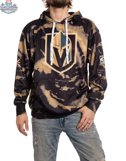 Vegas Golden Knights hoodie by Calhoun Surf N' Skate featuring vibrant sublimation design, perfect for game day fan gear.