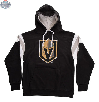 Vegas Golden Knights retro varsity-style hoodie by Calhoun Surf N' Skate, featuring team logo and classic NHL design.